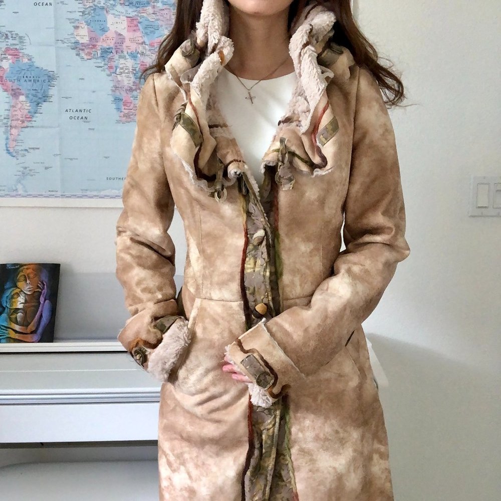 Luxury Fashion long Long Coat “Save The Queen” (made in Italy)